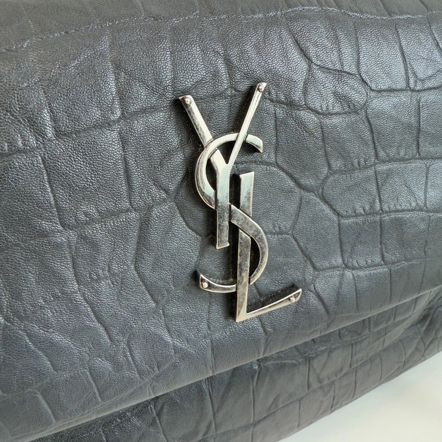 YSL Hollywood Black Calfskin Shoulder Crossbody Bag For Women