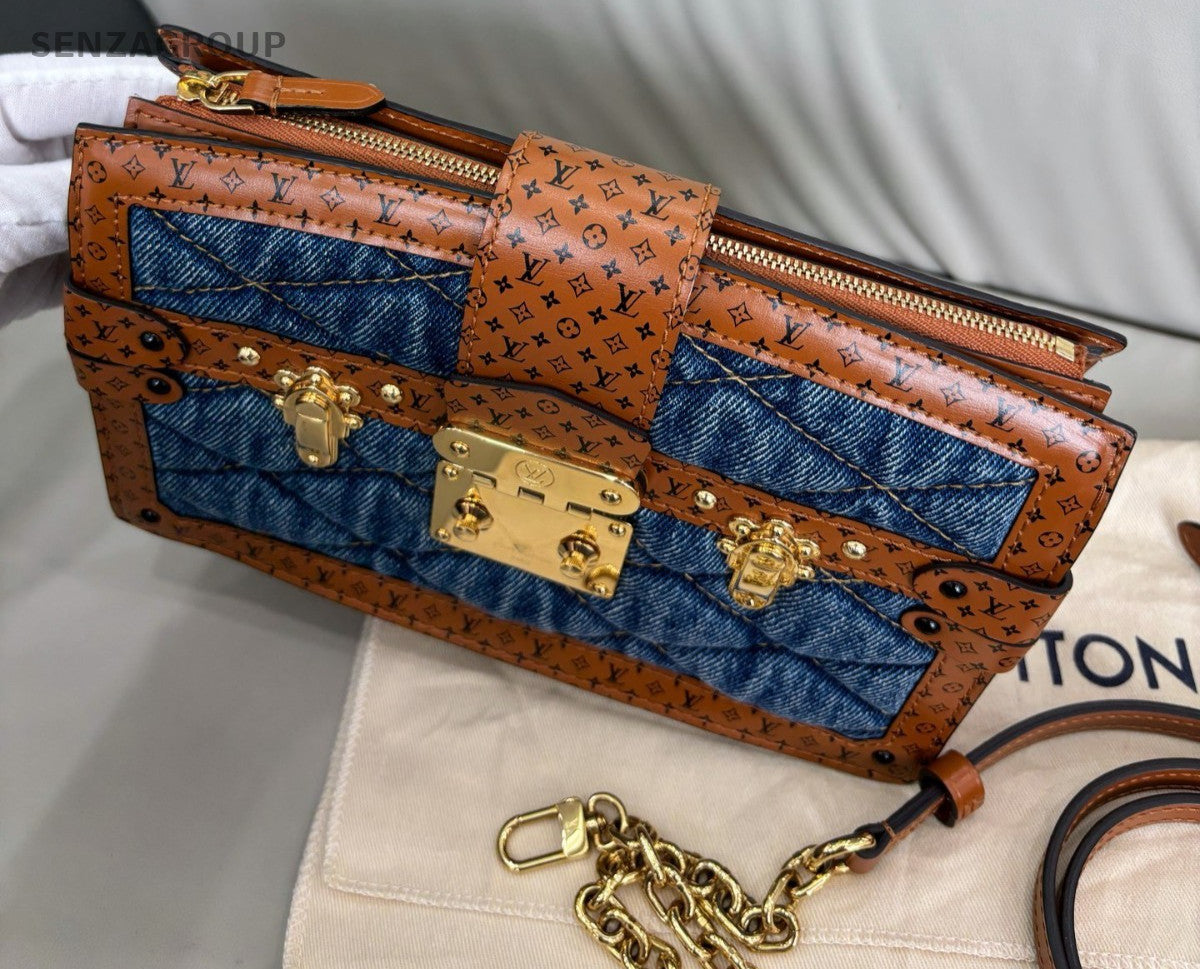 Louis Vuitton Trunk Clutch Limited Edition Chain Shoulder bag Crossbody Women