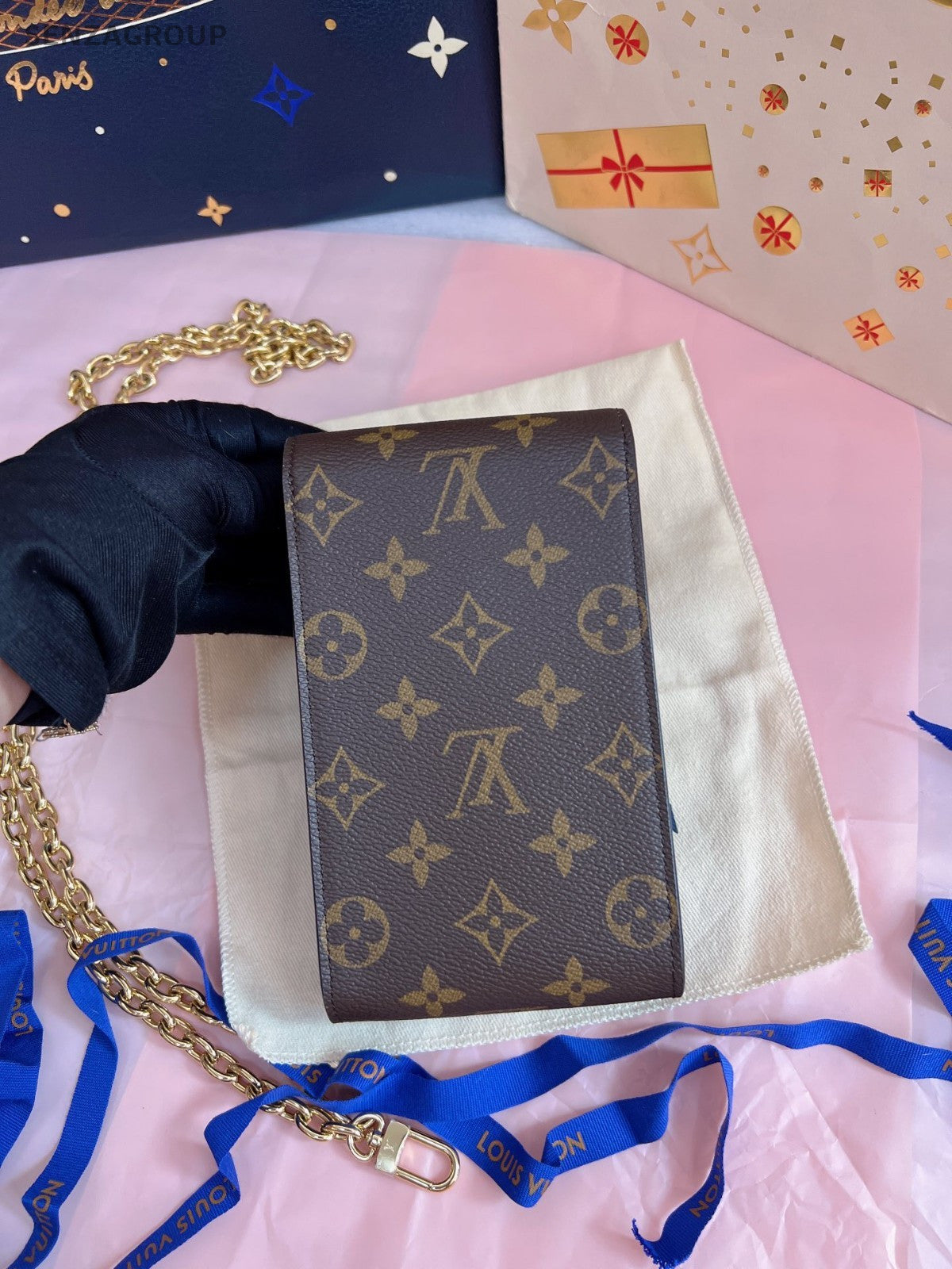 Louis Vuitton Metis Phone case Monogram Chain Shoulder bag Brand NEW