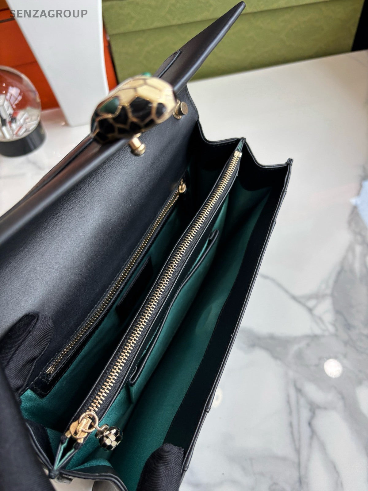 Bvlgari Serpenti Forever Square Black Shoulder bag Crossbody