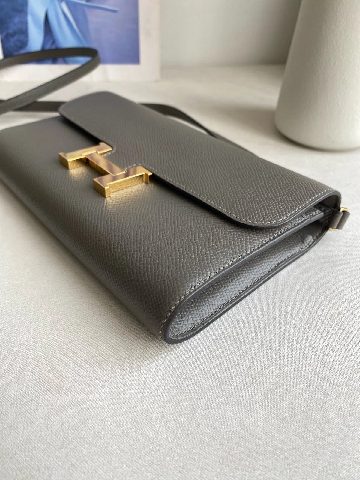 Hermes Constance ToGo Epsom Leather Shoulder Bag For Women