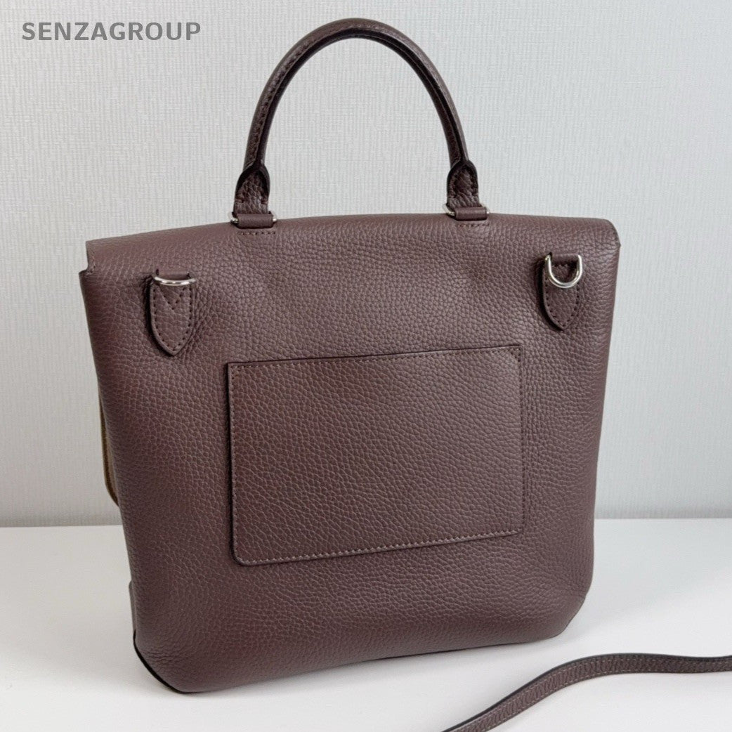 Louis Vuitton Volta Top Handle All Leather 2way Shoulder Handbag Maillard color