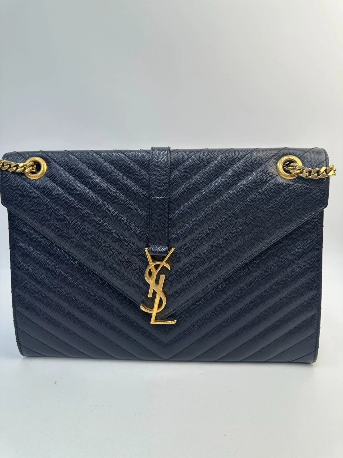 SJ0001 KY02597 Saint Laurent (YSL) Large Cassandra Chain Shoulder Bag