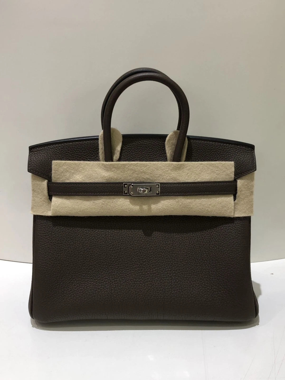 Hermes Birkin25 Togo Brown Women Handbag