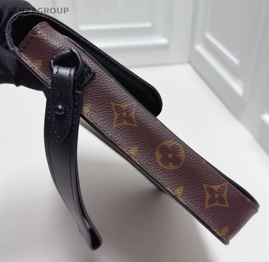 Louis Vuitton Slock Monogram Clutch Brown Used Women Classic