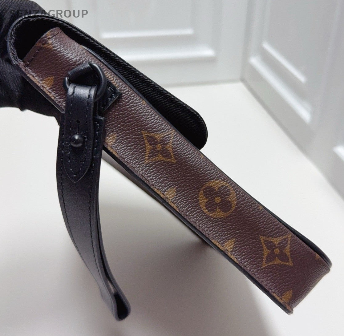Louis Vuitton Slock Monogram Clutch Brown Used Women Classic