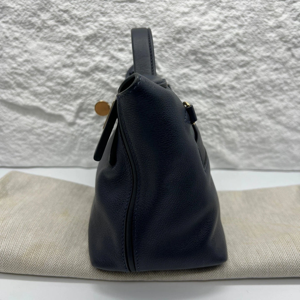 Hermes 2424 Mini Blue Leather Crossbody Bag For Women