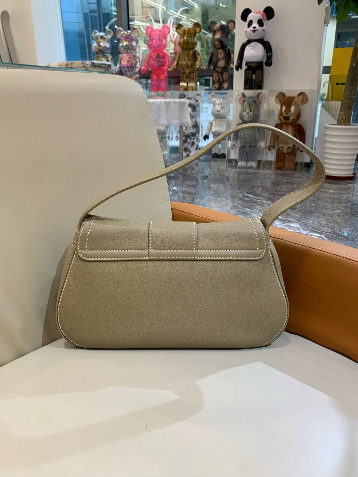 CELINE POLLY Beige Shoulder Handbag For Women