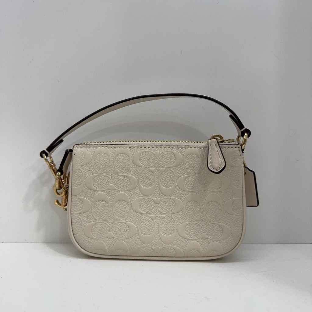Coach Nolita 15 Mini Calfskin Handbag For Women Chalk White