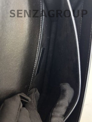 Saint Laurent Sunset Bag Black Silver Chain Shoulder Bag Classic Women