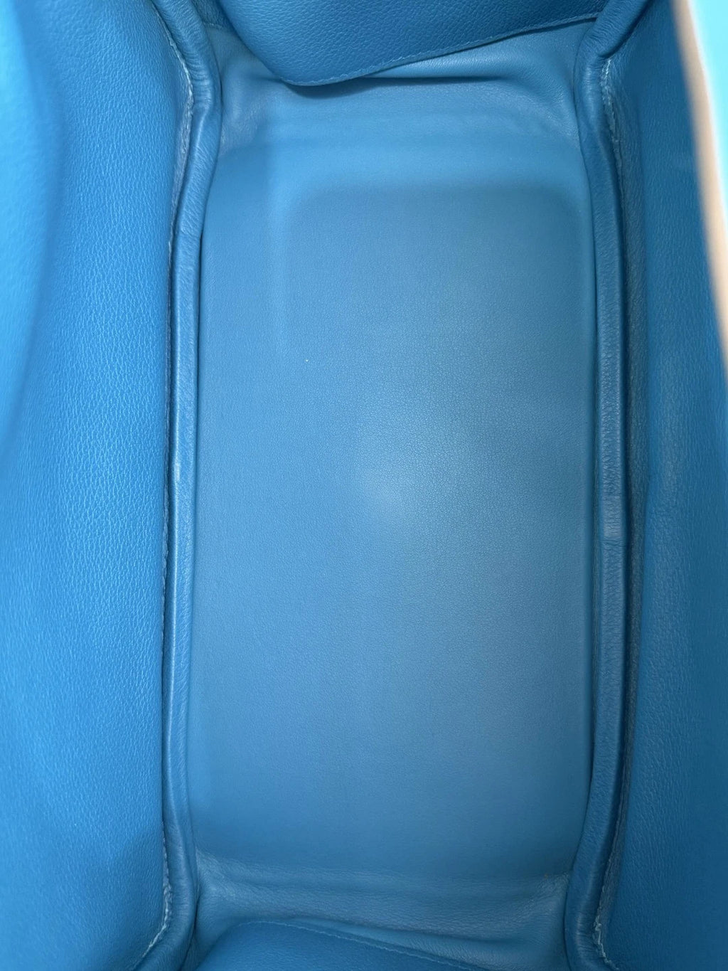 Hermes Lindy26 Evercolor Leather Blue Handbag Shoulder Bag Silver Hardware