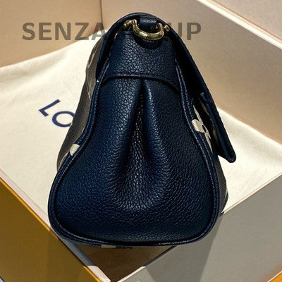 Louis Vuitton Black White Leather Cloud Bag Chain Shoulder Crossbody