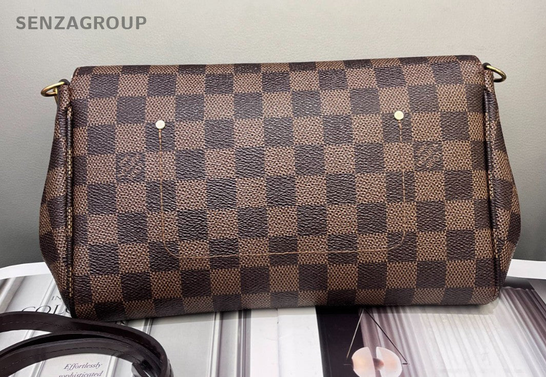 Louis Vuitton Favourite MM Damier Ebene Chain Shoulder bag Crossbody Women