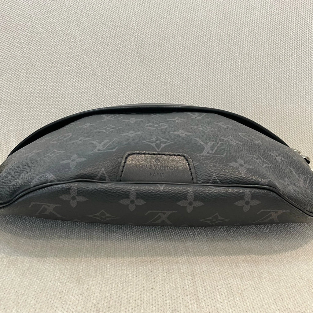 Louis Vuitton Bumbag Monogram Black Silver Crossbody Belt Bag Excellent