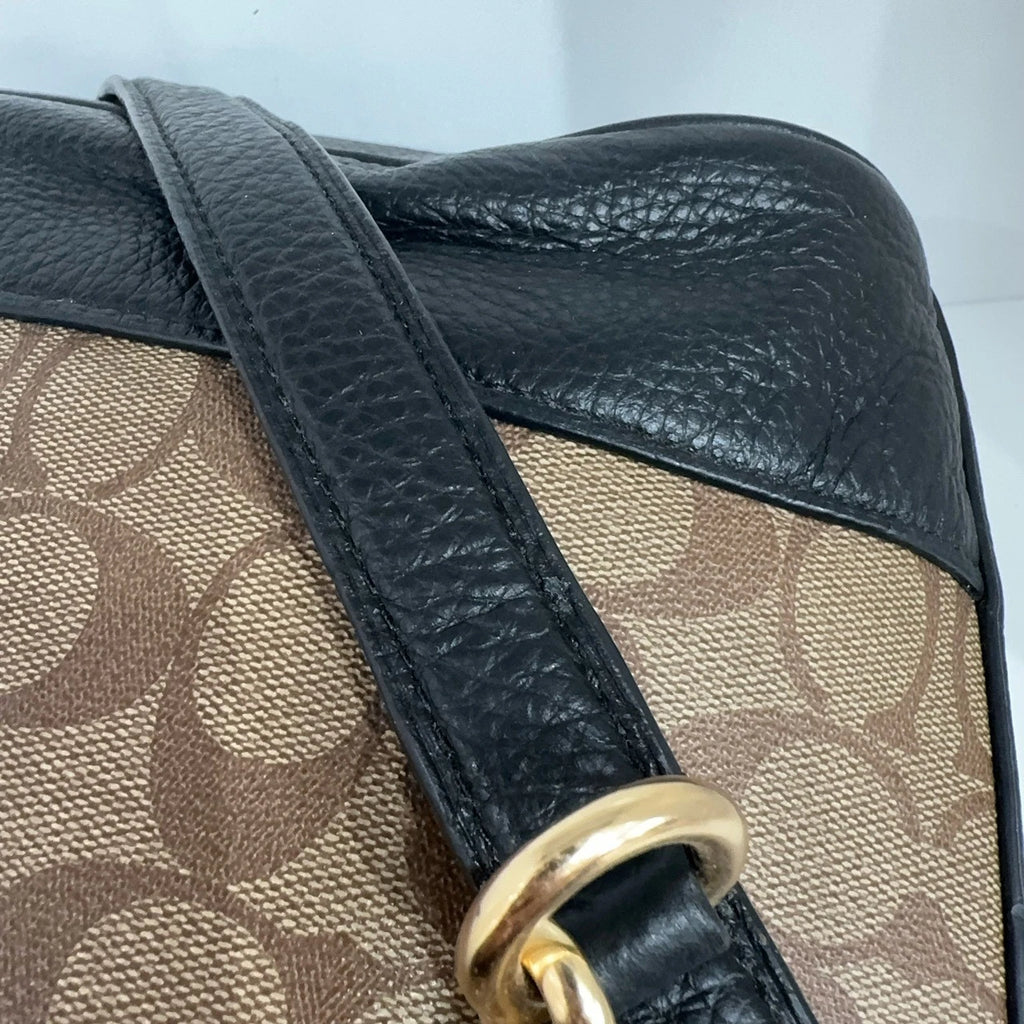 Coach Classic Monogram PVC Zip Hobo Shoulder Crossbody Bag For Women