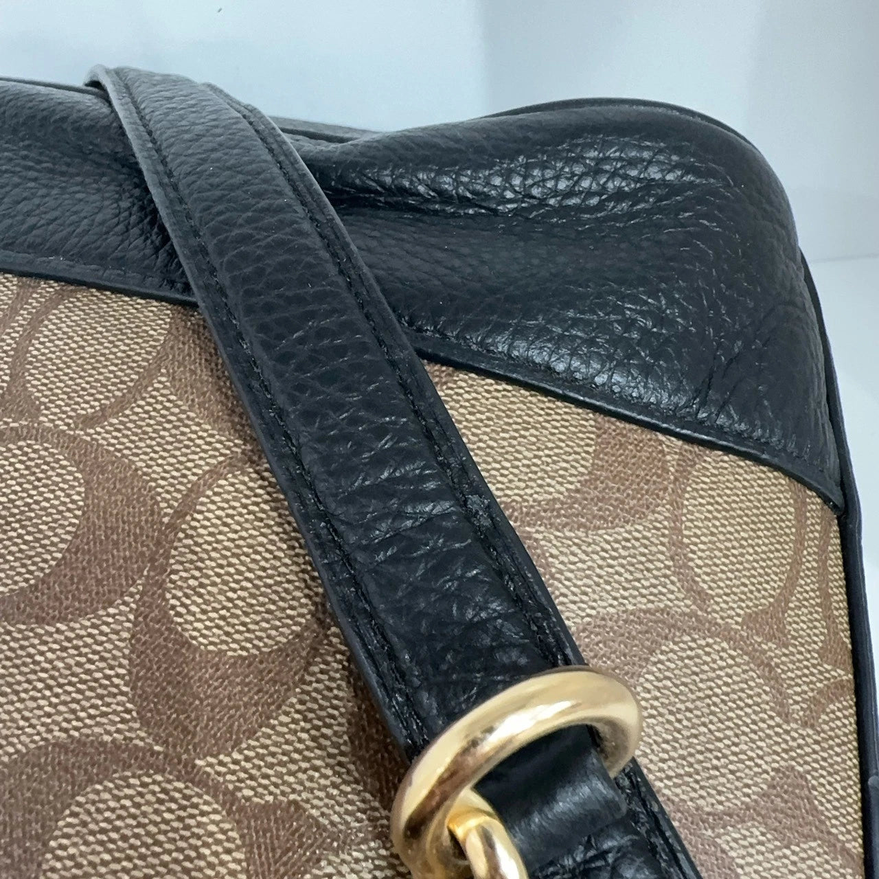 Coach Classic Monogram PVC Zip Hobo Shoulder Crossbody Bag For Women