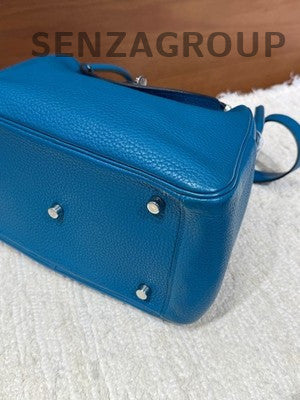 Hermès Lindy 26 Blue Silver Handbag - Classic Women's Fashion