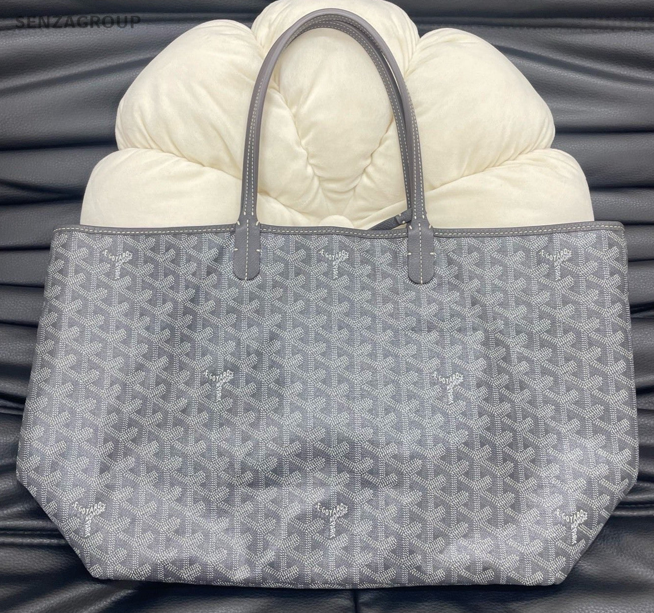 Goyard Tote PM Handbag Shoulder Bag Gray Used Women Classic
