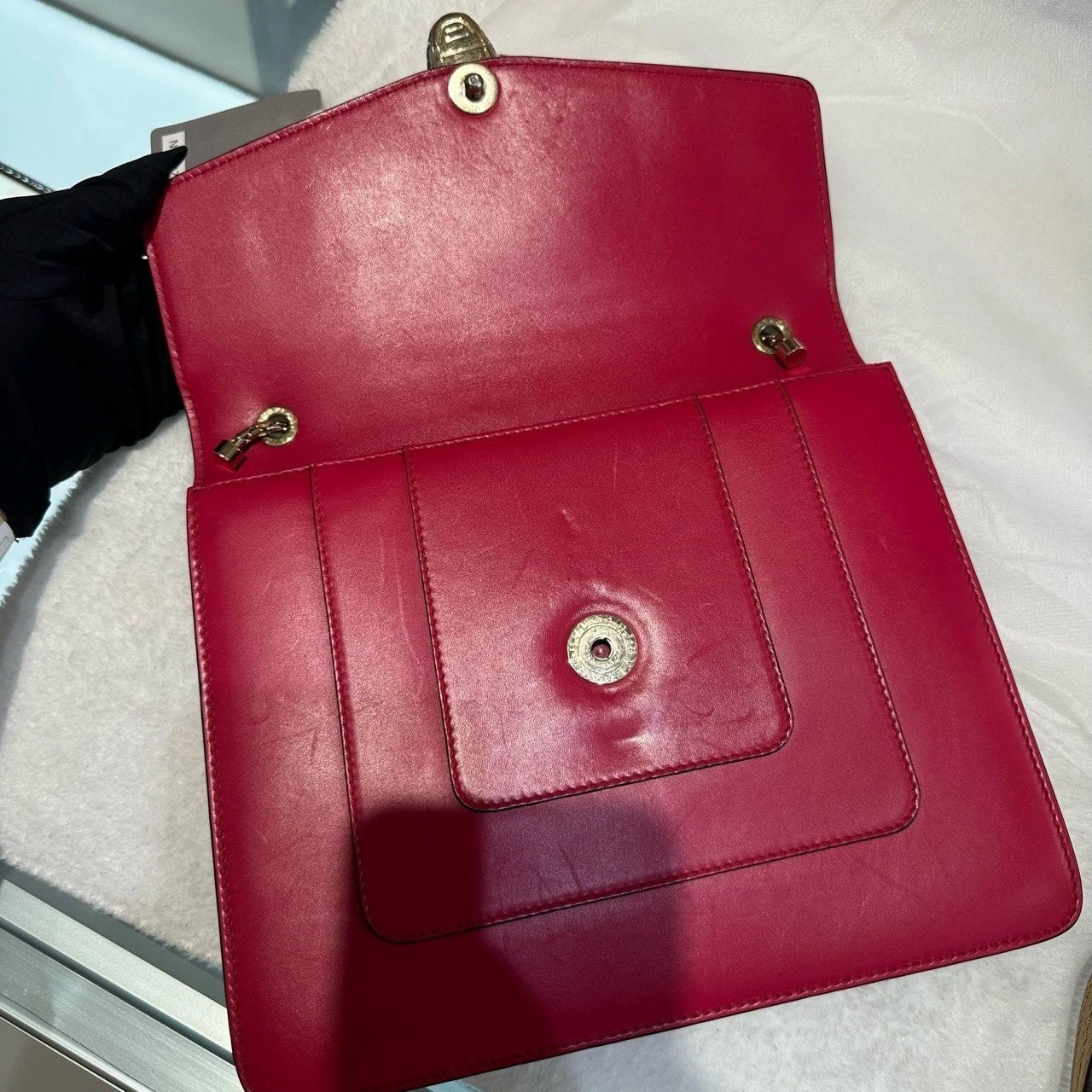 Bvlgari Serpenti Forever Calfskin Shoulder Crossbody Bag For Women