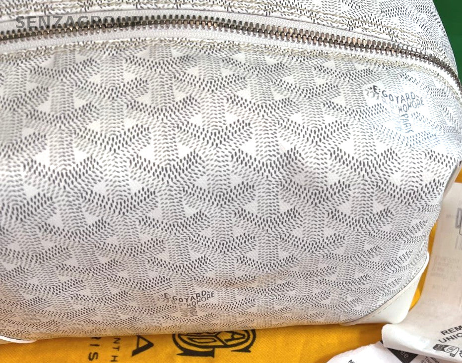 Goyard Bowling25 Monogram Shoulder bag Women Brand NEW Full Set White