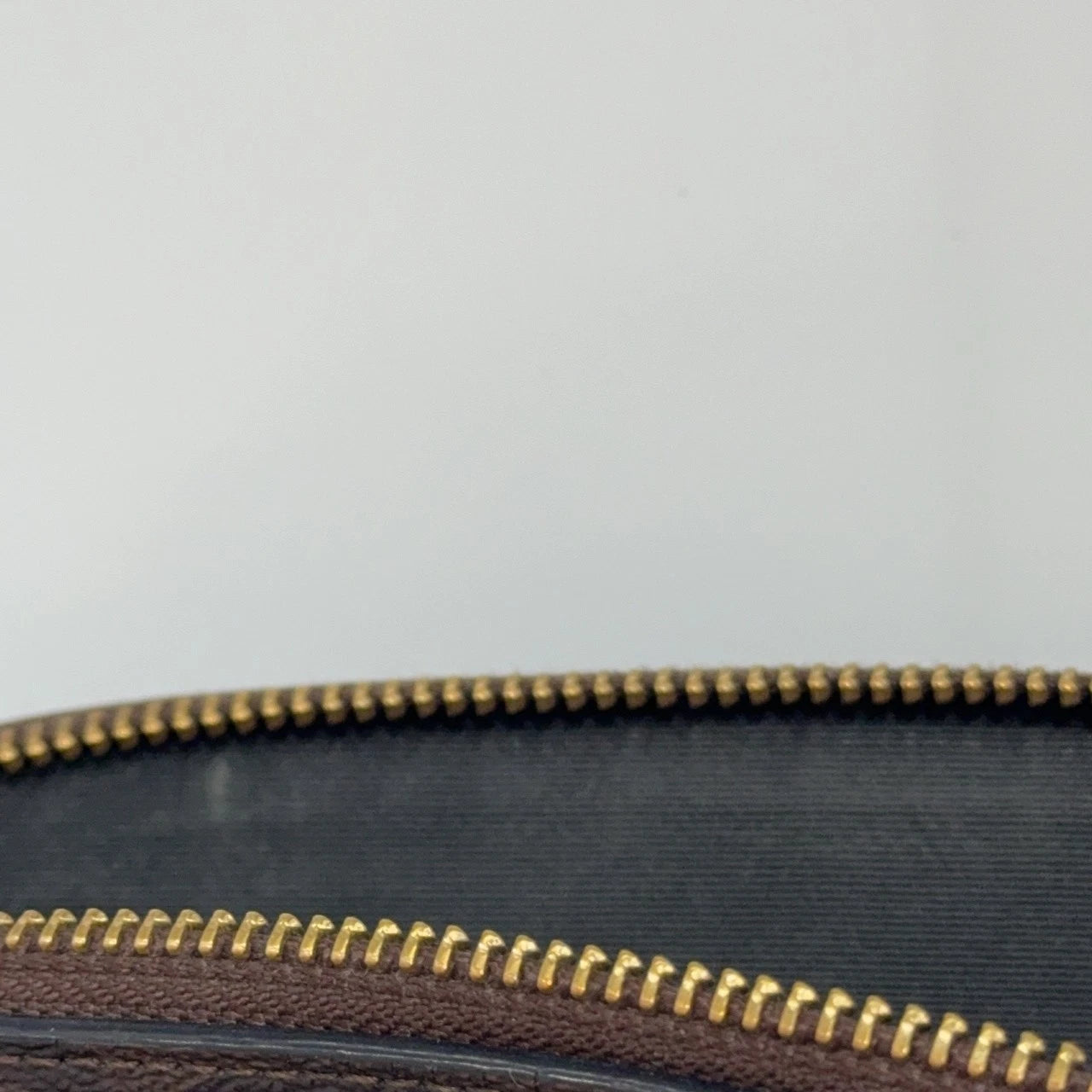 Coach Brown Canvas Monogram Shell Crossbody Handbag For Women