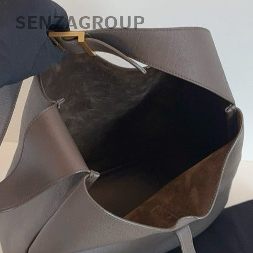 Saint Laurent Le5à7 Hobo GM Shoulder Bag Green Gold Used Women Classic