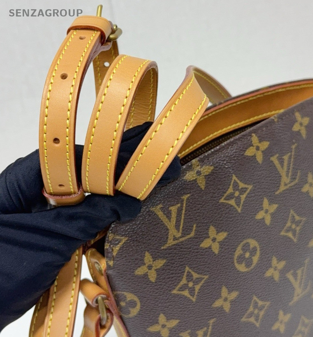 Louis Vuitton Flask Monogram Shoulder Crossbody Bag Brown Women
