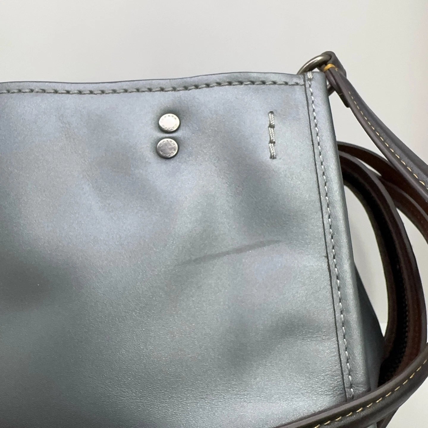 COACH Collaboration Pebbled Leather Heart Embroidered Handbag Crossbody Women