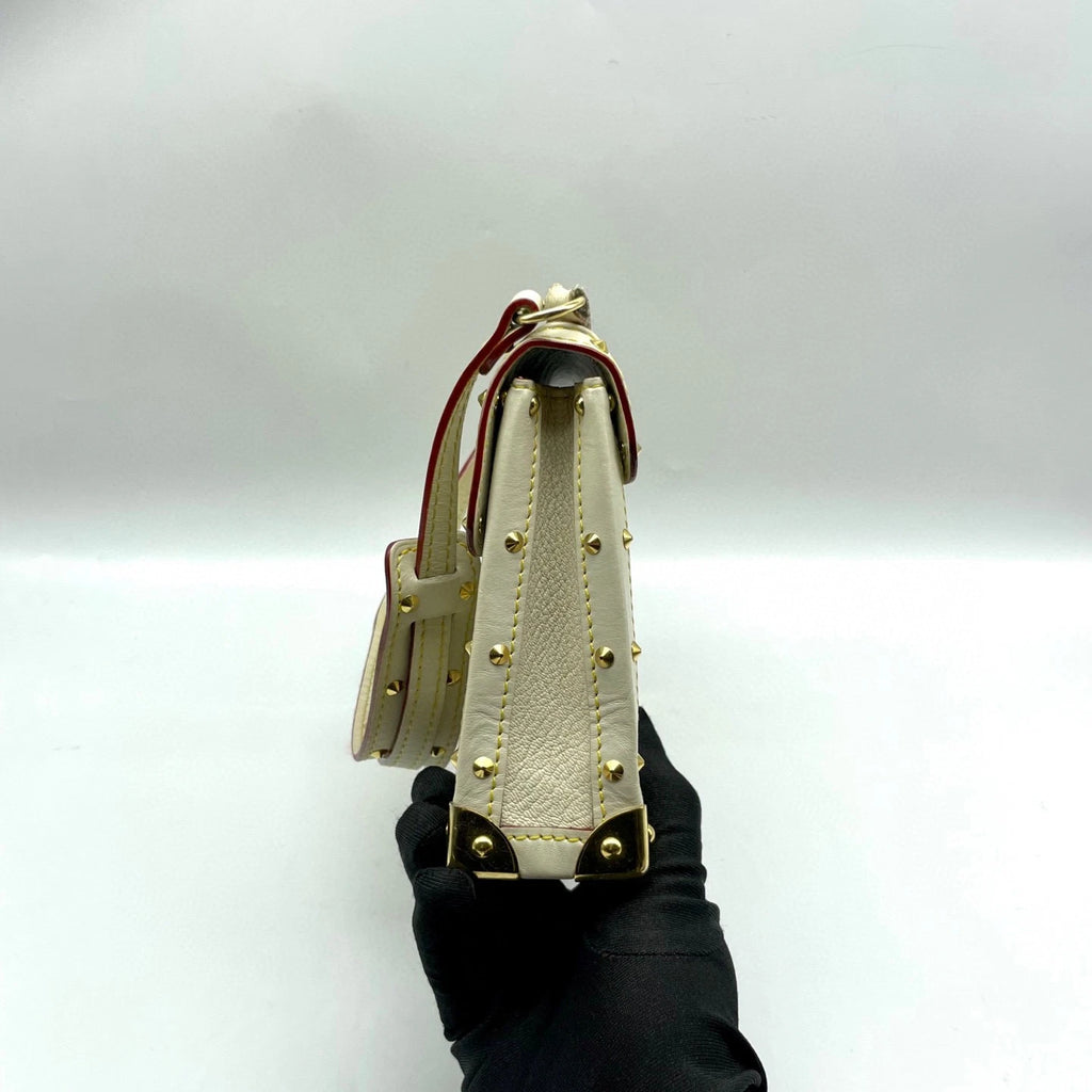Louis Vuitton Tarantue Suhari Goatskin Rivet Shoulder Bag