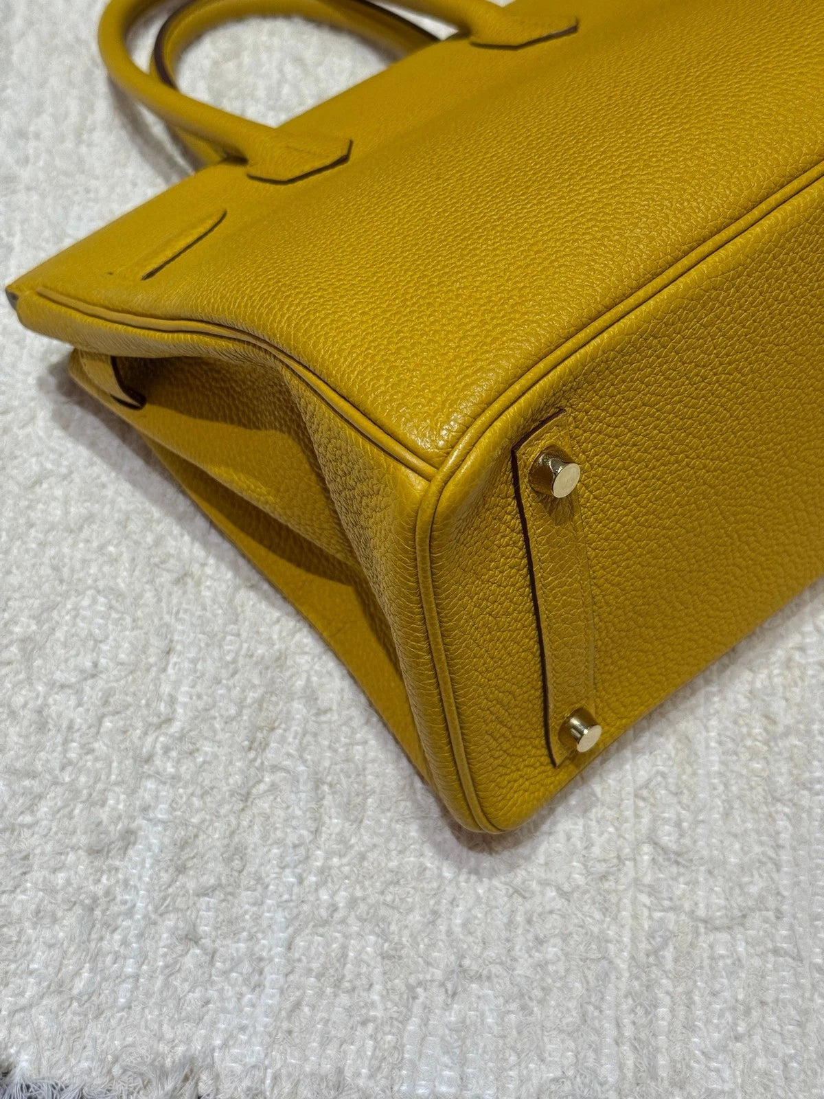 Hermes Birkin30 Yellow Gold Hardware Handbag For Women