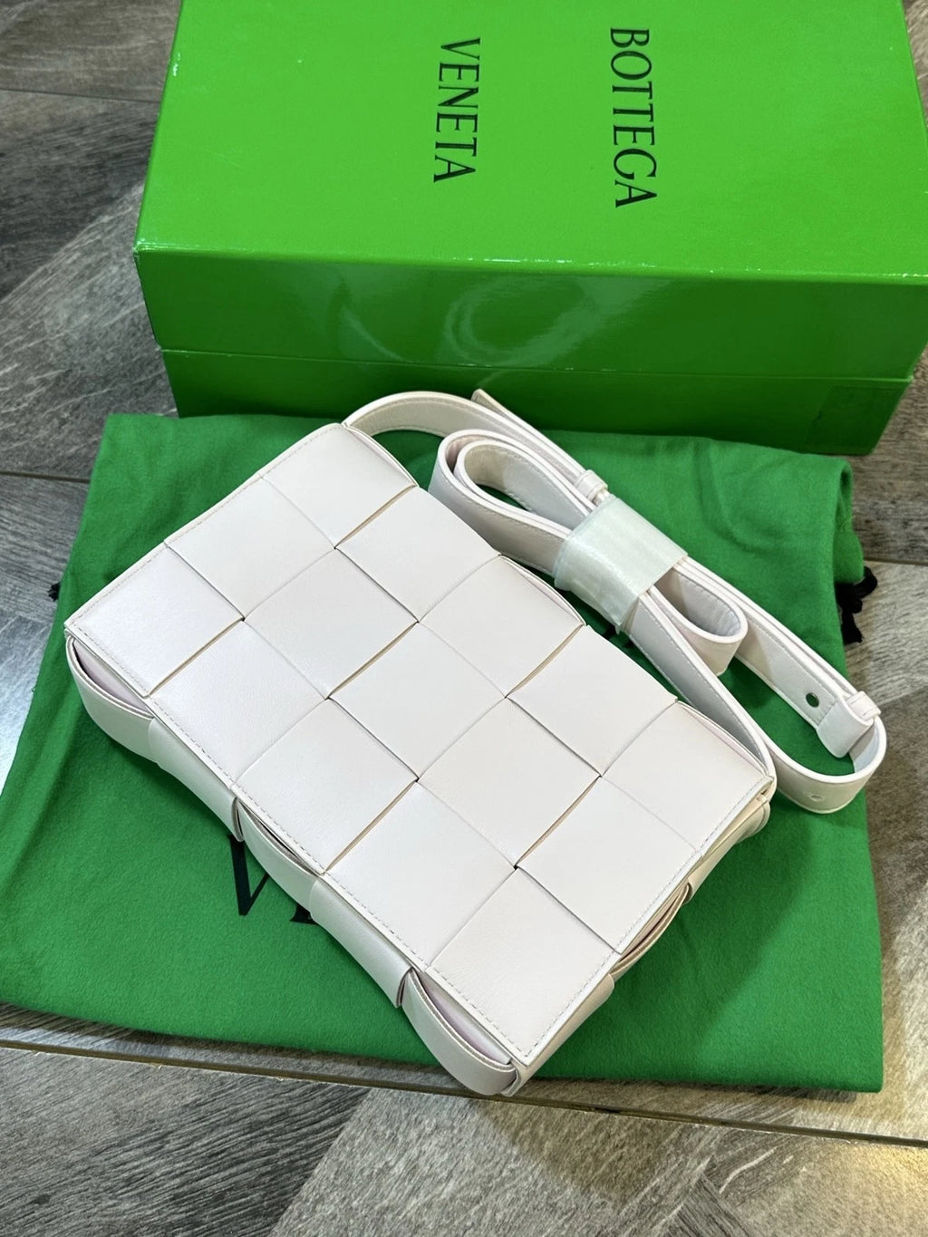 Bottega Veneta Cassette15 Woven Lambskin Shoulder Crossbody Women