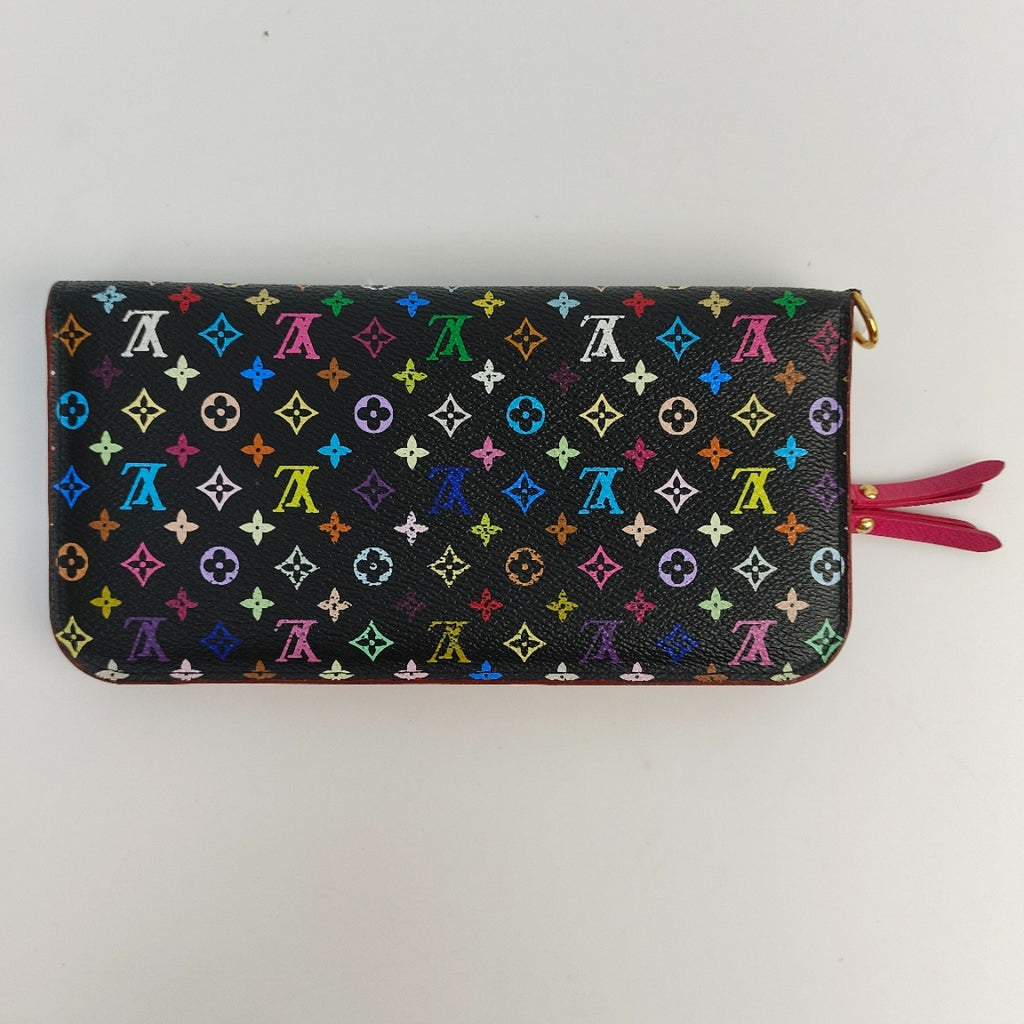 SJ0001 Louis Vuitton black multicolor wallet