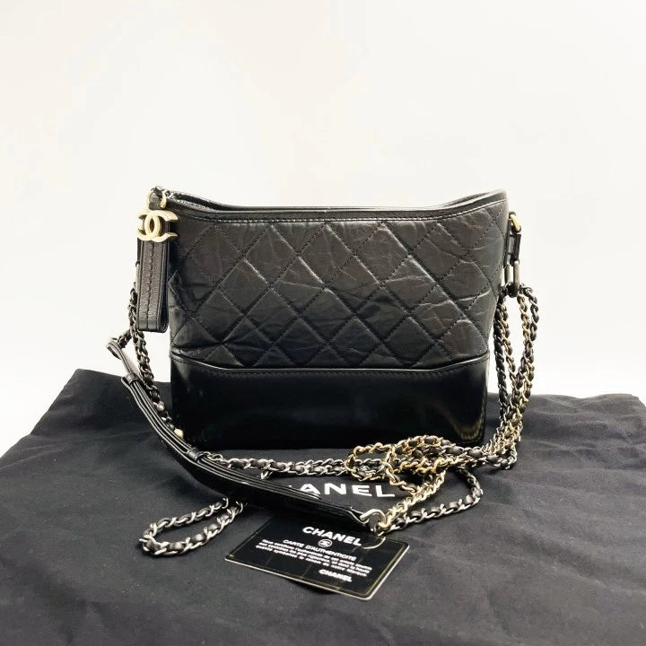 CHANEL Black Medium Gabrielle Shoulder Bag For Women