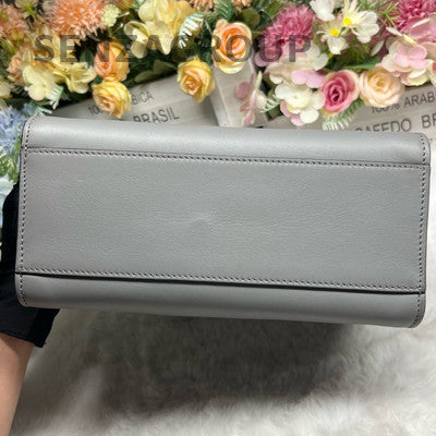 Gucci Bow Grey Gold Buckle Tote Bag Handbag Crossbody Classic Fashion