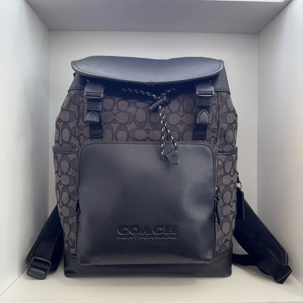 Coach Classic Monogram Canvas Calfskin Backpack