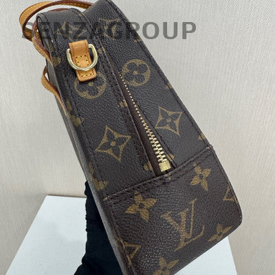 Louis Vuitton Vintage Monogram Brown Gold Buckle Handbag Shoulder Bag