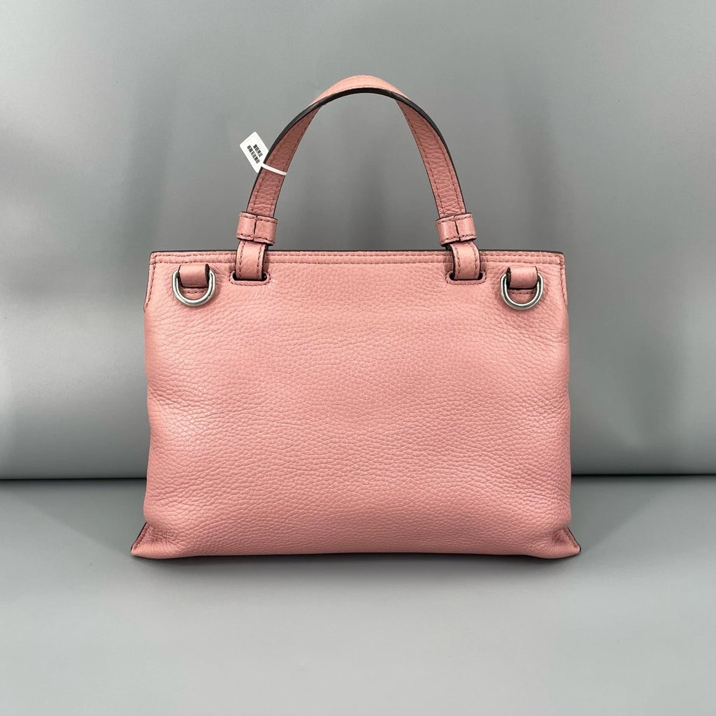 Gucci Leather Bamboo Buckle Handbag For Women