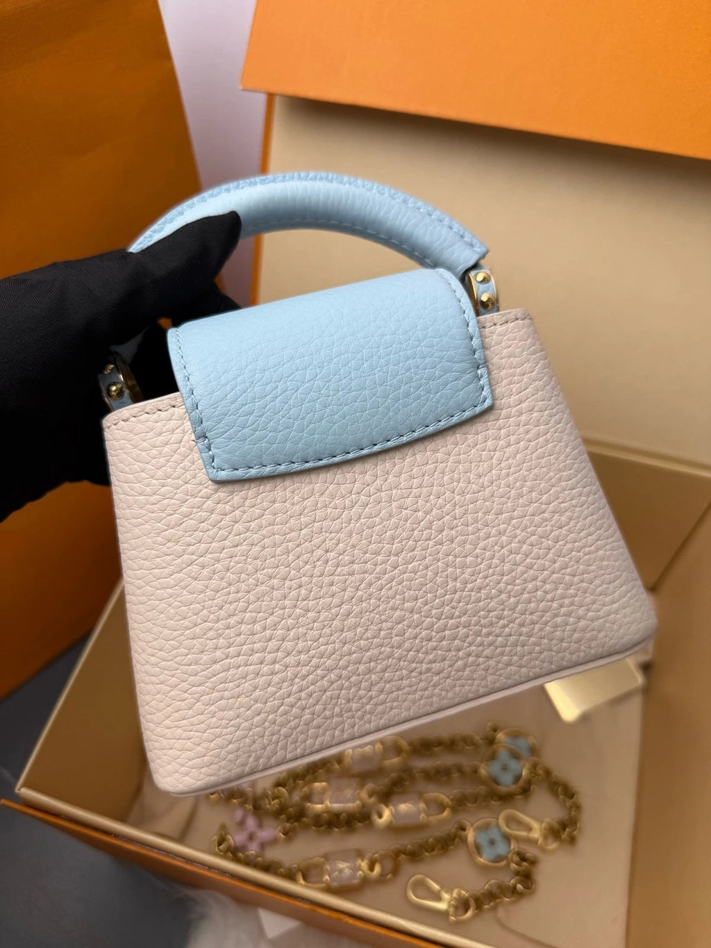Louis Vuitton Capucines Cap Nano Calfskin Crossbody Bag For Women