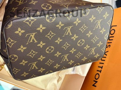 Louis Vuitton Pink Noe Bucket Bag Brown Gold Women's Classic Shoulder Crossbody
