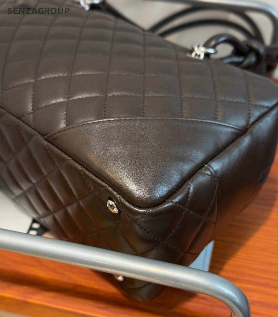 Chanel Cambon Pillow Bag Top Handle Shoulder Bag Women Black