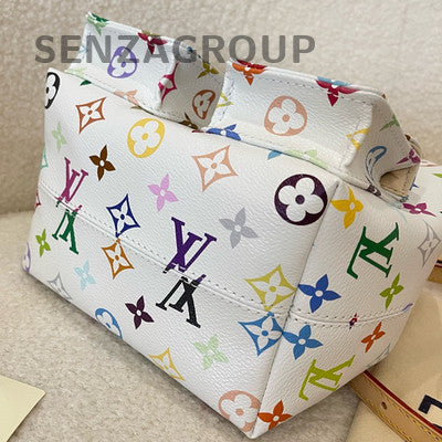 Louis Vuitton Monogram Multicolor Backpack White Gold Buckle