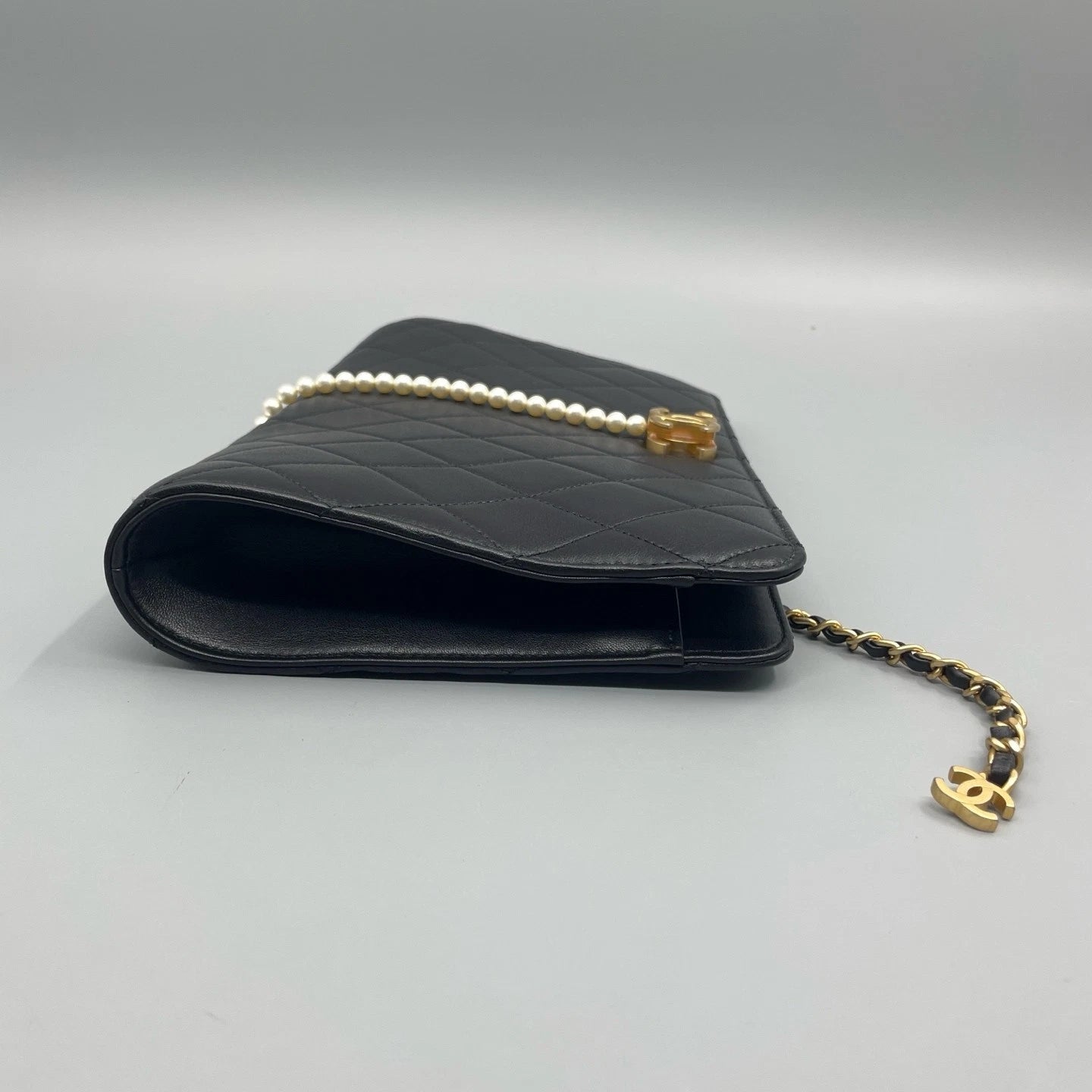 Chanel Quilted Lambskin Clutch Bag For Women