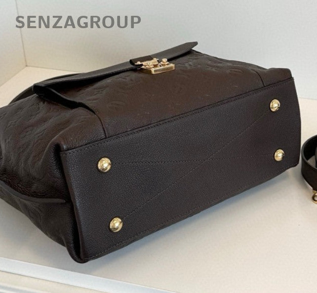 Louis Vuitton Métis Hobo Monogram Top Handle Bag Crossbody Brown Gold Women