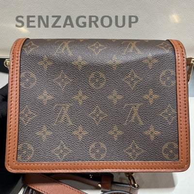 Louis Vuitton Daphne Classic Monogram Brown Gold Buckle Shoulder Bag Women