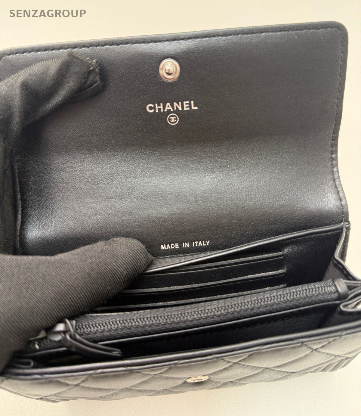 Chanel leboy Clutch Wallet Cool Black Women
