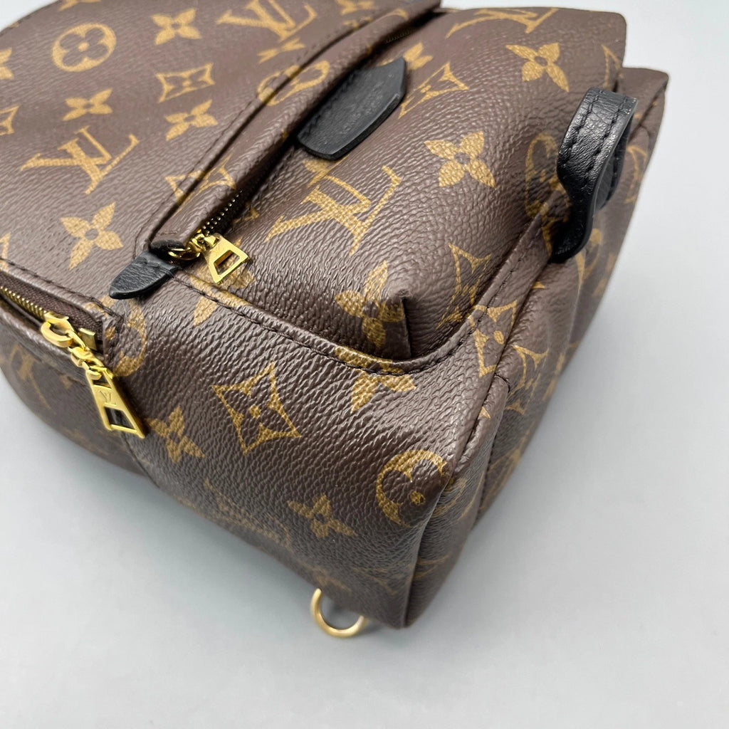 Louis Vuitton Palm Springs Monogram Brown Top Handle Backpack Excellent