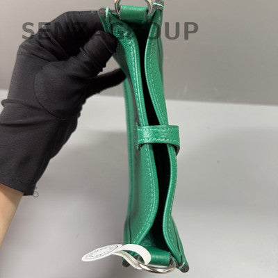 Hermès Evelyne Mini Bag Green Silver Hardware Women's Fashion Shoulder Crossbody
