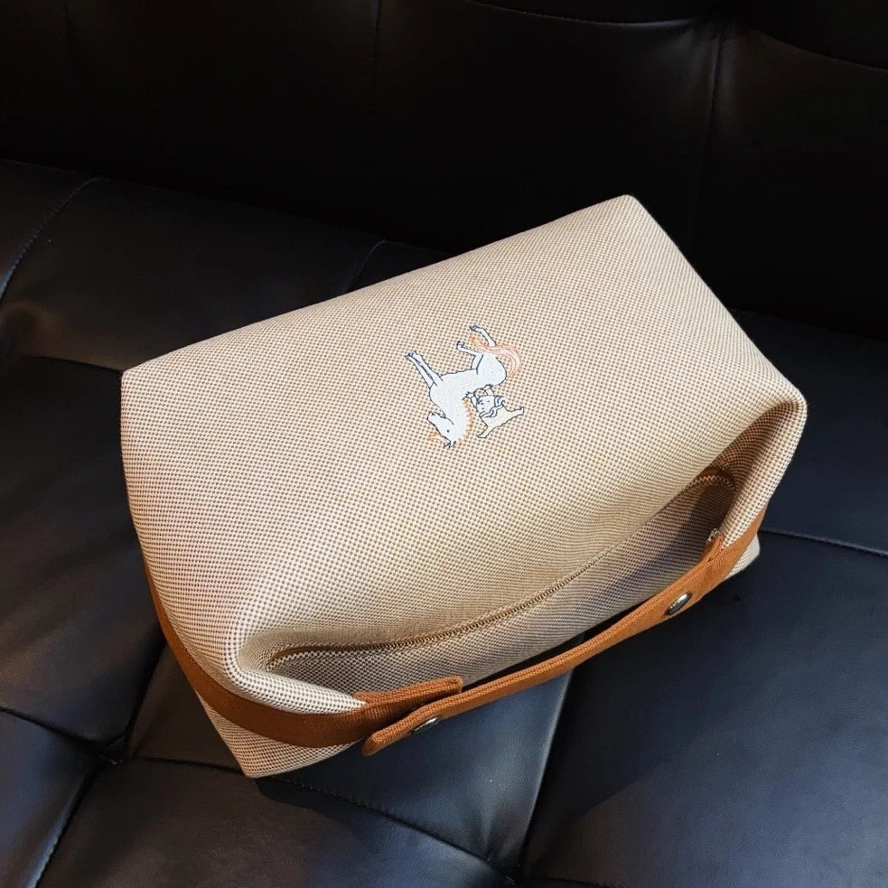 Hermes Hobo GM Top Handle Bag Beige Brown Women Fashion