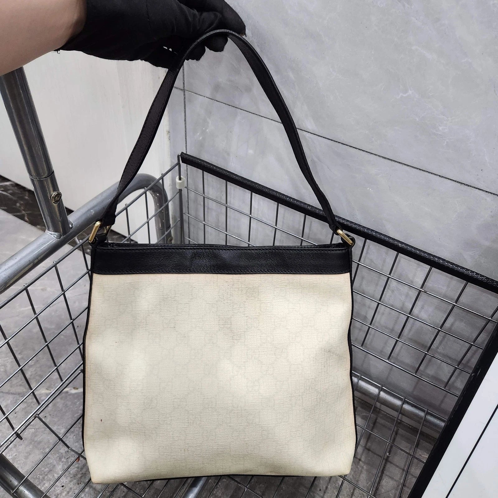 GUCCI Mermaid Print Tote Shoulder Handbag For Women