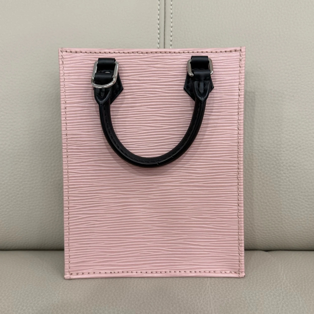 Louis Vuitton Canvas Limited Pink Mini Tote Sheet Music Bag For Women